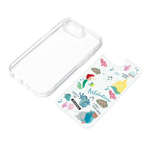 【10個セット】 PGA PG-D25KPT02ARL iPhone 16e用 クリアハイブリッドケース アリエル