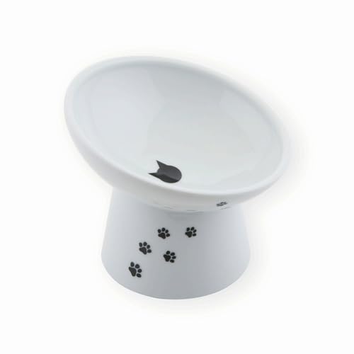 【12個セット】 猫壱 猫用脚付にゃにゃめフードボウル 猫柄 レギュラー｜ウルマックス 店