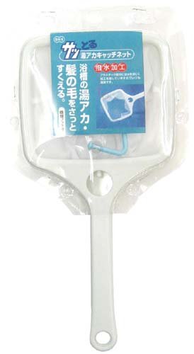 【10個セット】 オーエ サッとる　湯アカキャッチネット 67116 風呂清掃 サッとる 湯あかキャッチネット お風呂掃除 湯あか ほこり 髪の毛 吸盤フック付 撥水加工 清潔 ホワイト 浴室清掃 ネット 風呂 浴槽 すくう お風呂 掃除道具 浴室 ホテル