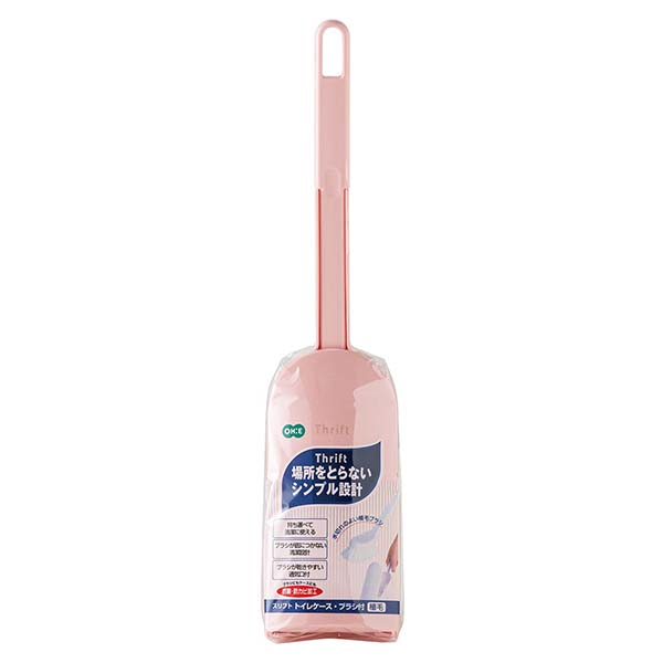 【20個セット】 オーエ スリフト トイレケース ブラシ付 植毛P ピンク(P) 81891 ピンク スリフト トイレケースブラシ付 植毛 トイレブラシセット トイレケース ブラシ付 トイレブラシ ケース ケース付き 蓋付き ふち裏 水切れ ブラシ付き|ウルマックス 店