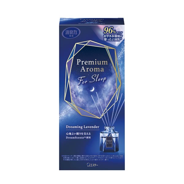 【14個セット】 エステー お部屋の消臭力 Premium Aroma For Sleep Stick 本体 ドリーミングラベンダー 消臭力 寝室用 プレミアムアロマ ブルー 部屋用 アロマ スリープ スティック プレミアム