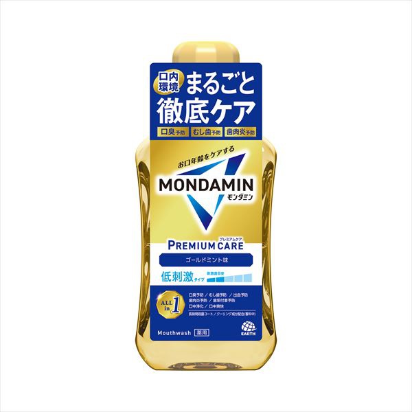 【12個セット】 モンダミン プレミアムケア ゴールドミント 600ml｜ウルマックス 店