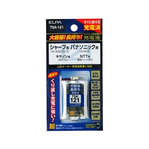 【3個セット】 ELPA TSA-121 電話子機用充電池
