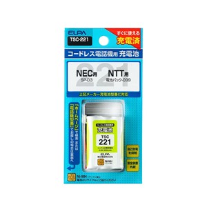 【10個セット】 ELPA TSC-221 電話子機用充電池|ウルマックス 店