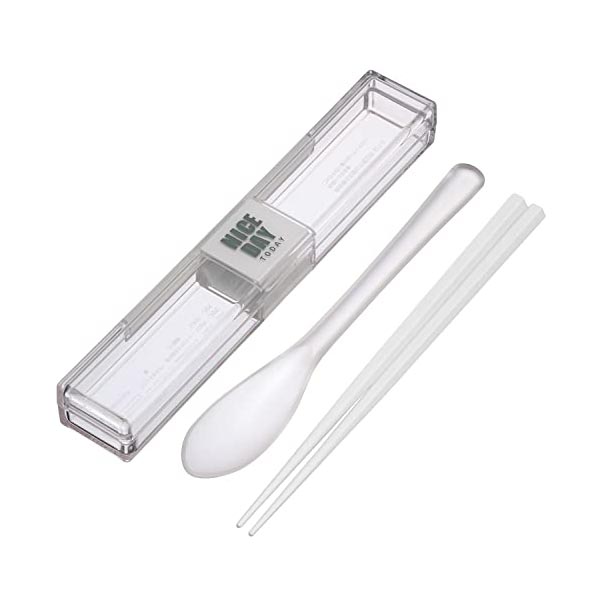 【10個セット】 岩崎工業 スプーン ・ 箸セット 18cm ホワイト とっても強いケース入り 抗菌 男性 丈夫 ケース付 弁当箱 食洗機対応 キッチン はし 新生活 中学生 お洒落 イワサキ 可愛い ネイビー イエロー ケース付き コンビセット 箸箱 人気商品