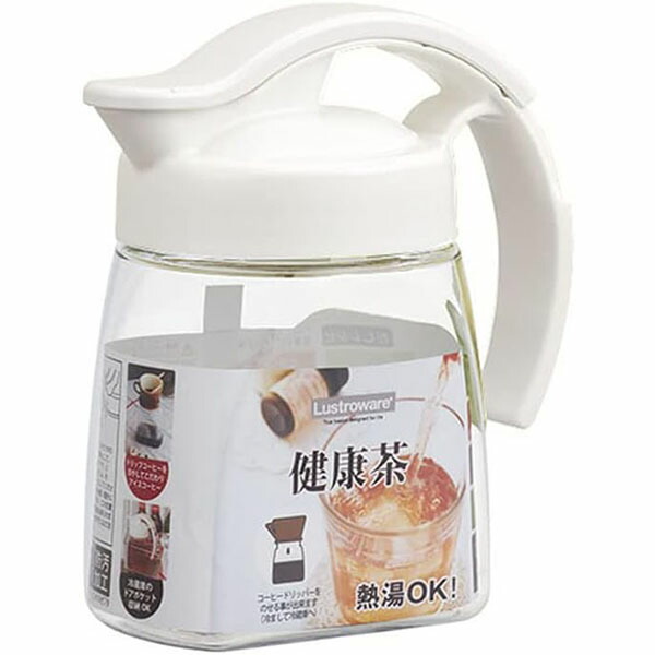 【10個書き割り】岩崎工業 冷水筒 700ml タテヨコ・スライドピッチャー K-1294 W 熱湯可 日本製 白いこと 一般受け商いもの