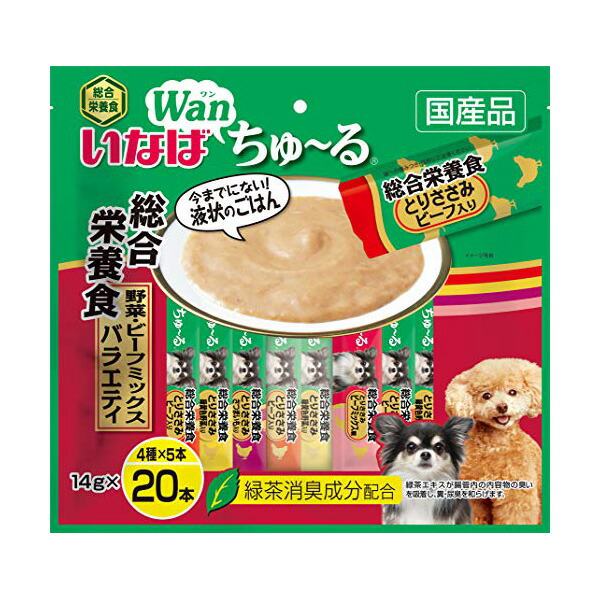【8個セット】 いなばペットフード 犬 ちゅーる 20総合野菜肉V 14g ×20P 安心素材|ウルマックス 店