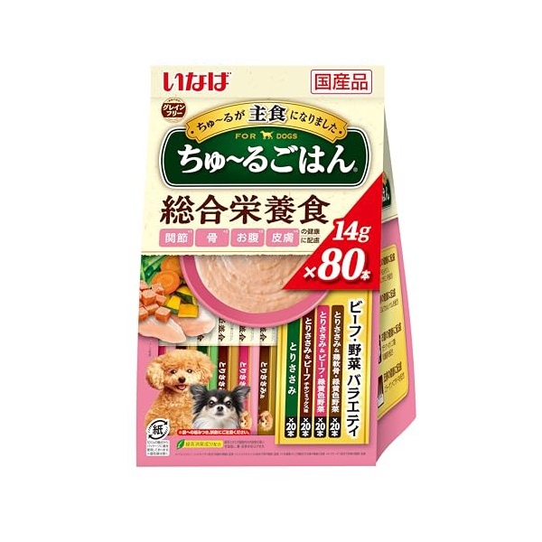 【6個仕掛ける】 いなば愛玩動物ボンネット いなば ちゅーるごはん 牛肉・草片多種多様さ14g×80P