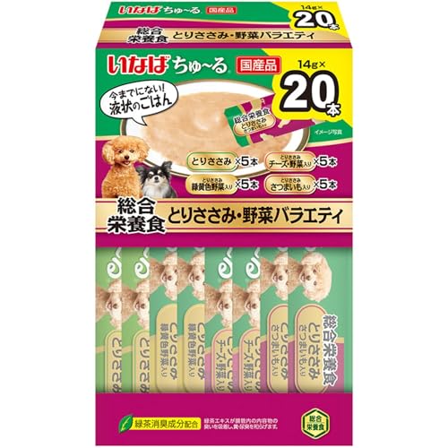 【6個仕掛ける】 いなば愛玩動物ボンネット ちゅーる組み入れる栄養物食(BOX)とりささみ・草片多種多様さ 14g×20P