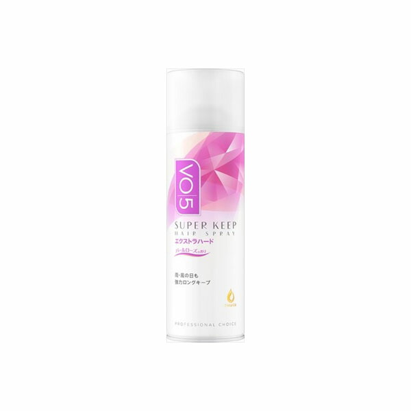 【24個セット】 VO5 スーパーキープヘアスプレイ[エクストラハード]パールローズの香り330g スタイリング 正規品 パールローズ 微香 前髪 ヘアスプレー アホ毛 香るスタイリング スーパーキープ ヴイオーファイブ ヘアアレンジ ヘアスプレイ｜ウルマックス 店
