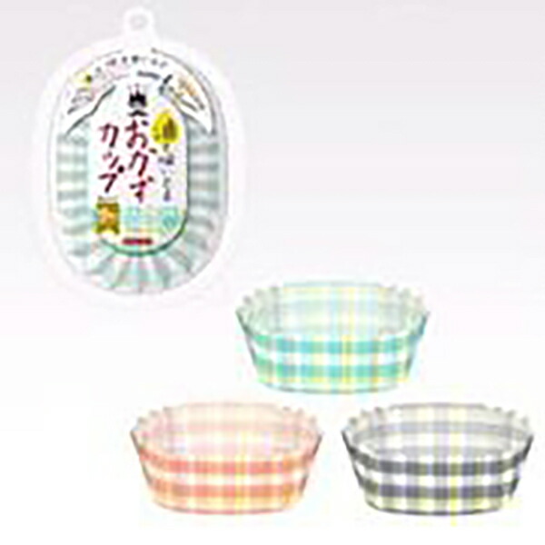 【50個セット】 サンナップ オカズカップ チェックナガマル 15P 中判 ハーモニーチェック 長丸 スイトール 使用時 マルチカラー キッチン お弁当 油を吸い取る