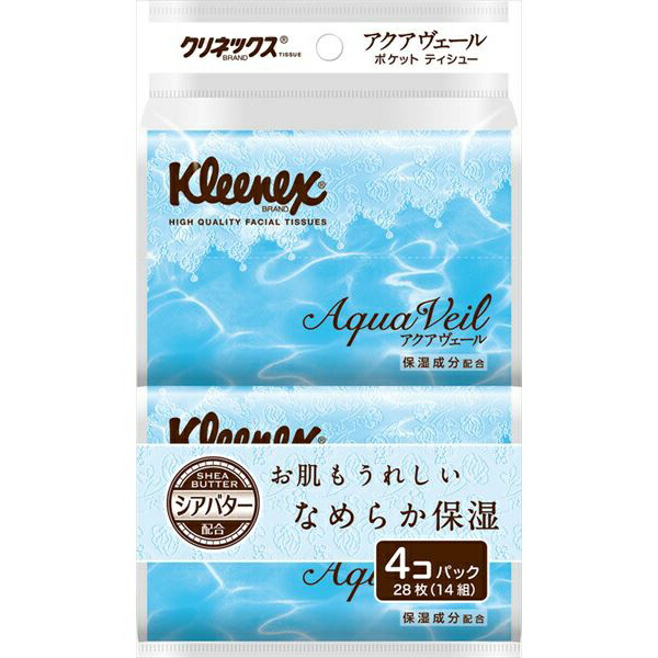 【48個セット】 クリネックス アクアヴェールポケット