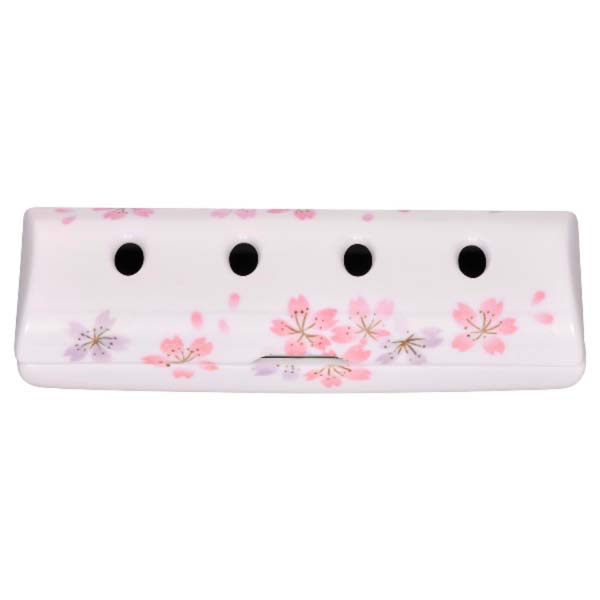 【10個書き割り】 日本香堂 寝かせる線香皿(大)桜花柄 寝かせる線香皿