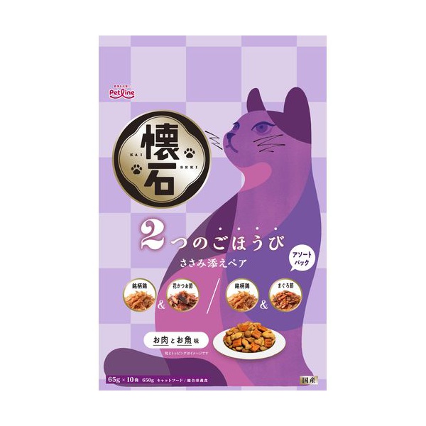 【12個仕掛ける】 愛玩動物伝達ルート 懐石 2つのごほうび ささみ添えありの実 650g キャットフード-猫用品