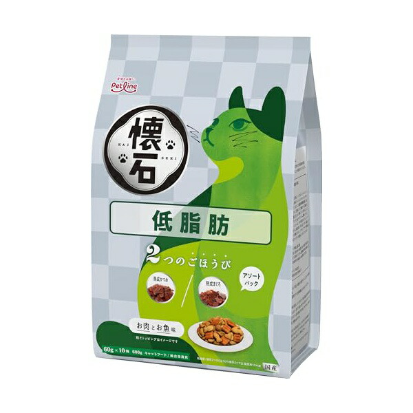 【12個セット】 ペットライン 懐石 2つのごほうび 低脂肪600g