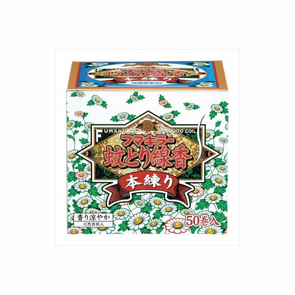 【12個セット】 フマキラー 蚊取り線香本練り 50巻函入 フマキラー 殺虫剤・ハエ・蚊｜ウルマックス 店