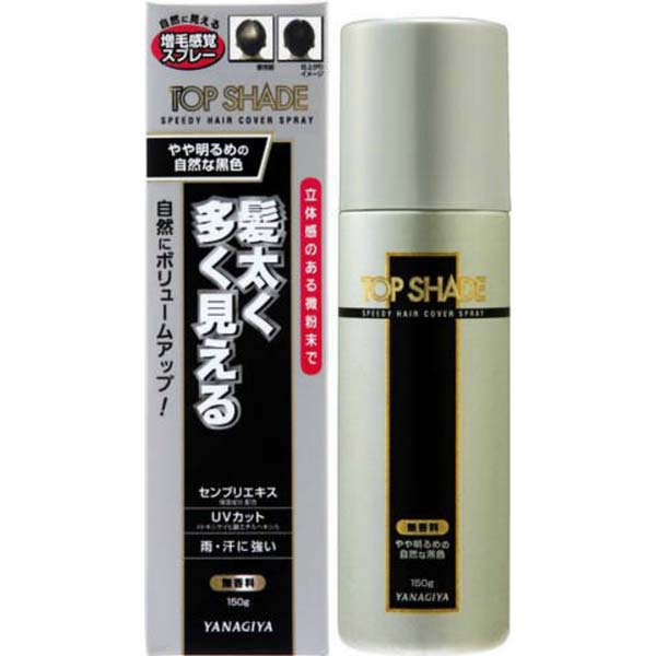 【10個セット】 柳屋本店 トップシェード スピーディーヘアカバースプレー やや明るめの自然な黒色|ウルマックス 店