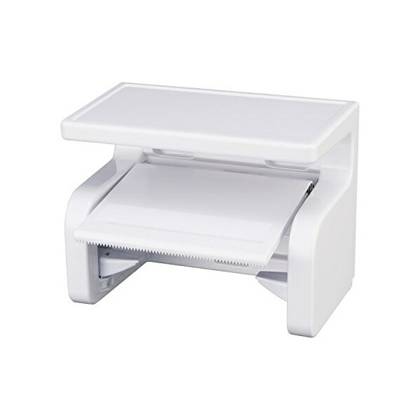 【12個セット】 レック トイレットペーパーホルダー 棚付き BB-374 ( ロールペーパーホルダー ) 紙巻器 トイレ用品 ペーパーホルダー ホワイトデー トイレ 収納 ロールペーパー 片手で切れる 棚付 ワンタッチ式 ワンタッチ 便利 コンパクト｜ウルマックス 店
