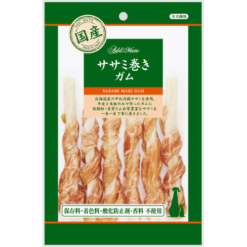 【12個仕掛ける】 ペティオ アドメイト Add.Mate 原材料トリーツ ササミ一巻きチュインガム 6本入 巻チュインガム お兄ちゃん 1歳から 軽い食事 日本製 Petio A12706 犬用お兄ちゃん ヤマヒサペットケア ドッグフード ササミ一巻き 愛玩動物設備 犬設備 ドックボンネット ジャー手がかり 赤ちょうちん 安全性のある原材料