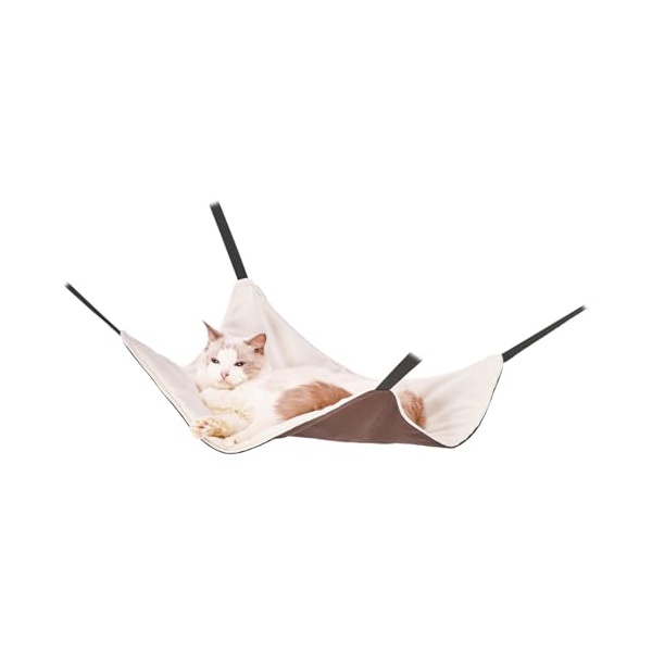 【8個セット】 ペティオ 猫用ハンモック necoco 広々寝られる キャットハンモック ブラウン｜ウルマックス 店