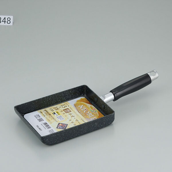 【10個セット】 和平フレイズ ネオブル 玉子焼 ブラック 13×18cm RA-9651 (玉子焼き器) 玉子焼き器 特殊フッ素樹脂加工 ガス火専用 玉子焼き 卵焼き エッグパン フライパン ふっ素樹脂加工 ガスコンロ専用 アルミニウム合金 ケトル 調理道具|ウルマックス 店