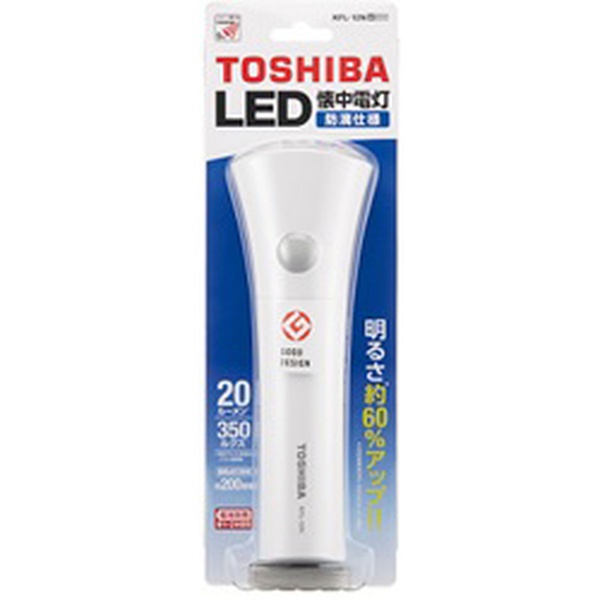 【5個セット】 オーム電機 KFL-12N(W) 東芝 LED懐中電灯 単1形&times;2本使用 KFL-12N (W)｜ウルマックス 店