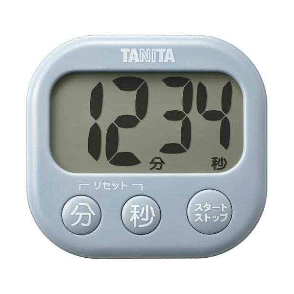 【10個セット】デジタルタイマー 抗菌でか見えタイマー ブルーグレーTD-429-BL 人気商品