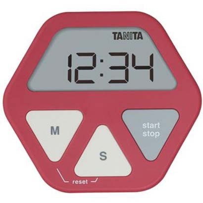 【5個仕掛ける】 タニタ TD-410-RD デジタルタイマー 赤いこと
