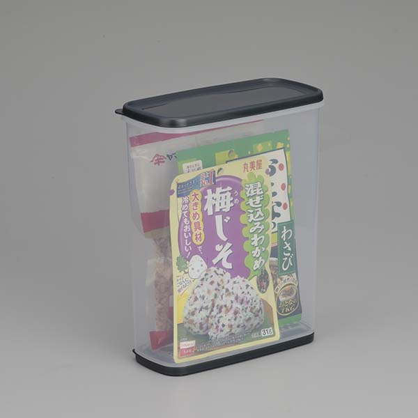 【30個セット】 イノマタ化学 乾物ストッカー 4L クリアブラック 1214 保存容器 フードストッカー 乾燥剤付き 調味料 キッチン 台所 ナチュラル 食品保存 保存ケース 縦型 袋のまま 湿気ない 透明ケース 立てる スリム 中身が見える 密閉 12,186円