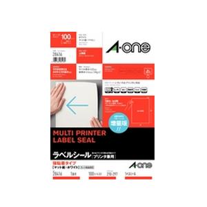 【5個書き割り】 エーワン 28416 付け紙消印 印刷人兼用 ( A4判 ／ 1面 ／ ノーカット ／ 100腰掛け ) 白いこと