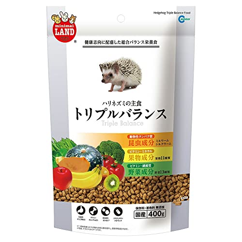 【24個仕掛ける】 マルカン ハリネズミの主食トリプル平衡にする 400g