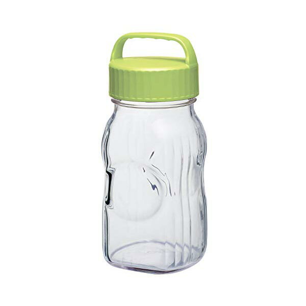 【5個セット】 東洋佐々木ガラス フルーツシロップビン 漬け上手 1500ml オリーブグリーン 保存瓶 保存容器 日本製 しおり付き I-77860-OG-JAN-S ジャム 梅酒びん 食洗機対応 保管 シロップ ストッカー ポット 家庭用 ギフト 果物 人気商品