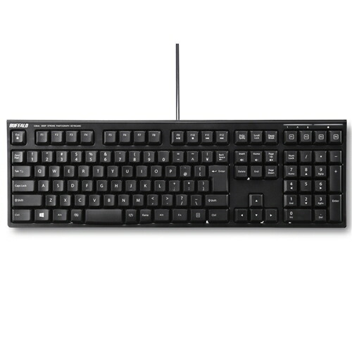 【10個仕掛ける】 鍵盤 緩衝装置置き目 有線 USB BSKBU510BK USB繋ぎ合わせる 有線ディープストロークパンタグラフキーボード 黒いこと