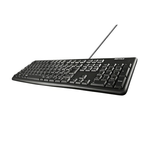 【5個仕掛ける】 緩衝装置置き目 BSKBU100LBK USB繋ぎ合わせる 有線標準尺度鍵盤 ロング有線テレビ 黒いこと