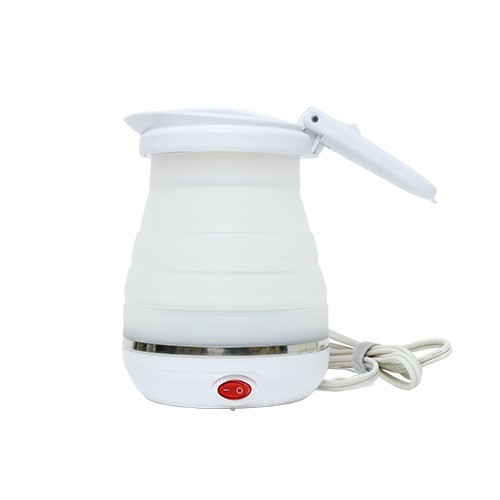 【10個書き割り】 ミヨシ MBE-TK03／WH 折りたたみ湯沸かし 800ml  白いこと