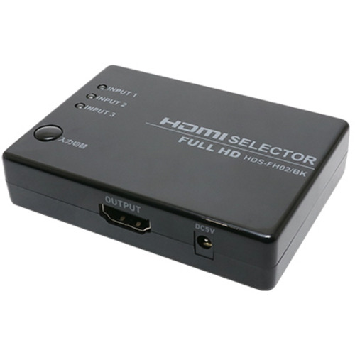 【10個仕掛ける】 ミヨシ HDS-FH02／BK 盛りだくさん固定ディスク相応うHDMIうつり変わり器 遠隔操作属する印字機 黒いことHDSFH02／BK