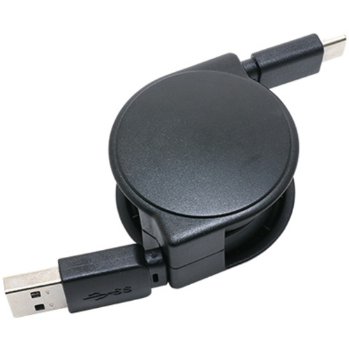 【5個セット】 ミヨシ URC-CA10G USB3.2 Gen2対応 超高速データ転送 USB A - USB Type-C 巻き取り式ケーブル URCCA10G