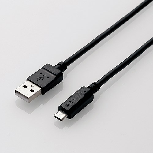 【10個仕掛ける】 エレコム MPA-AMB2U15BK 2A相応うmicroUSB有線テレビ 1.5m 黒いこと