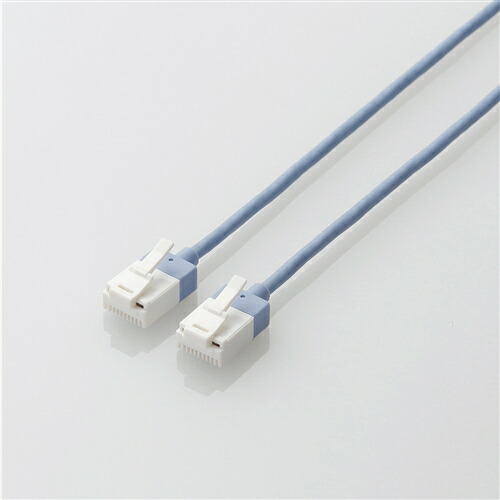 【5個セット】 エレコム LD-GPASST／BU70 ツメ折れ防止スーパースリムLANケーブル Cat6A準拠 7.0m