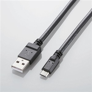 【10個仕掛ける】 エレコム MPA-AMB2U12BK 2A相応うmicroUSB有線テレビ 1.2m 黒いこと