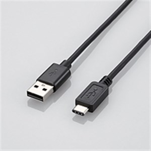 【10個書き割り】 エレコム U2C-AC15BK USB2.0有線テレビ(A-TypeC) 黒いこと 1.5m