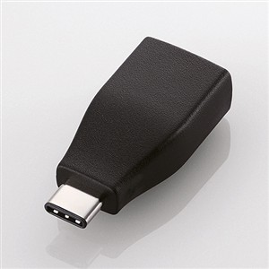 【10個書き割り】 エレコム USB3-AFCMADBK Type-C取り替えっこアダプター 黒いこと