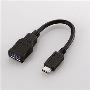 【5個セット】 エレコム USB3-AFCM01BK Type-C変換ケーブル ブラック