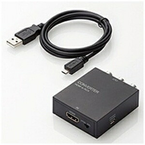 【2個書き割り】 エレコム AD-HDCV02 ダウンスキャンコンバーター (さし絵取り替えっこ変換器／HDMI‐RCA／HDMI1.4)