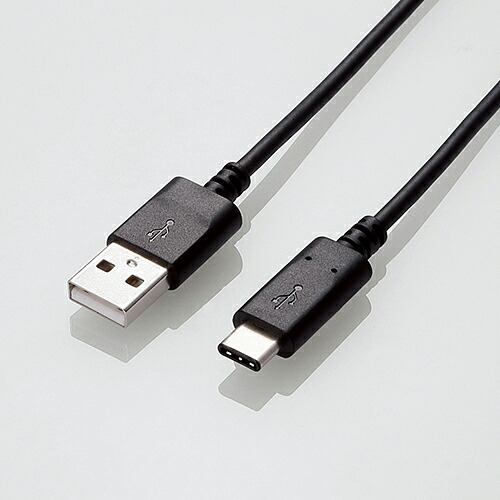 【10個書き割り】 エレコム U2C-AC10NBK USB2.0有線テレビ(証明品、A-C) 1.0m