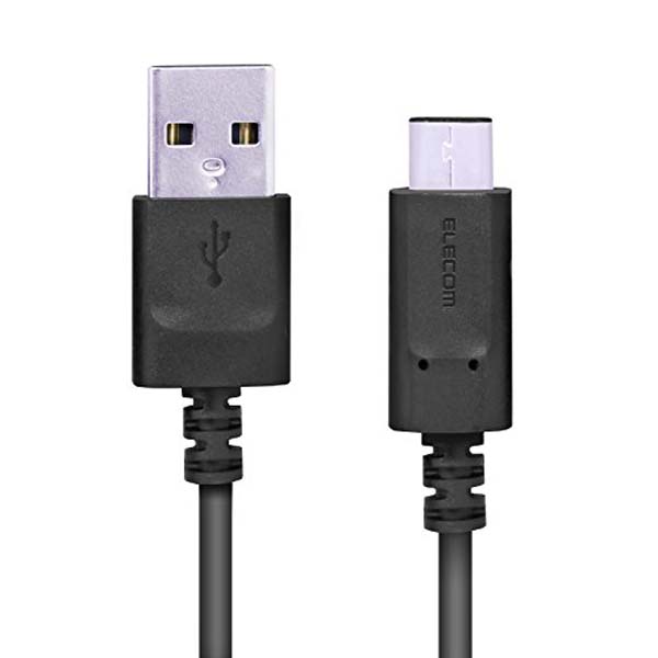 【6個セット】 ELECOM USB2.0ケーブル(認証品・A-C)/MPA-ACNBK/シリーズ/2.0m モバイル 配線 ブラック 認証品 エレコム ケーブル パソコン周辺機器 送料無料