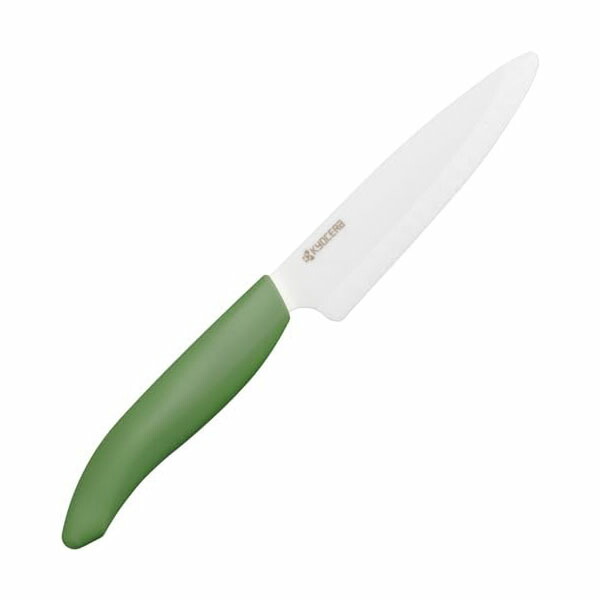 【10個仕かける】京セラ バイオ脂 手持ち部分 陶器 まかない方 軽んじて かん高く キレイに切れる ペティ 11糎 手ごわいから鋭さが長く続く サビない原料品 食洗機 除菌漂白剤 差しゆるす フルーツ ボタニカルグリーン FKB-110BGR 一般受け商いもの