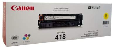 キャノン 2659B004 CANON キヤノン CRG-418YEL カートリッジ418 イエロー トナー交換 プリント カートリッジ 純正 イエロートナー 印刷 オフィス トナーカットリッジ メーカー純正 レーザープリンタ サテラ インク トナー 送料無料｜ウルマックス 店