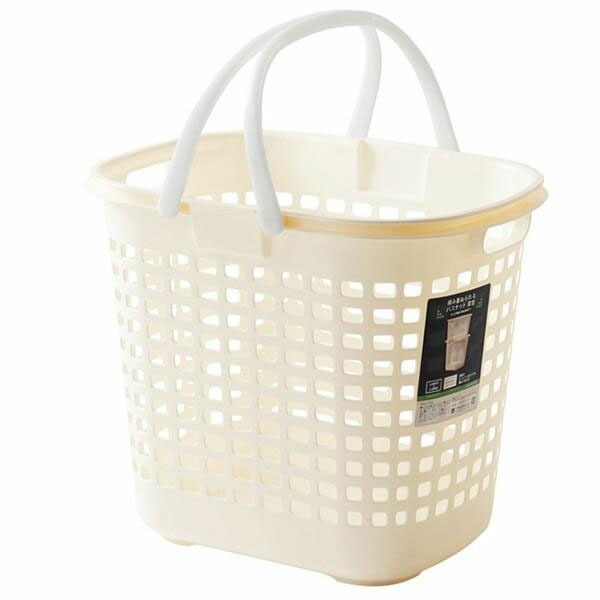 【20個仕掛ける】 持ち合い技研 S-ロング提げ篭 象牙色 F2595 脱ぐかご 洗い濯ぎかご 深型 手あそび 納める 持ち手 持ち二号さん 手あそび納める ランドリー提げ篭 脱ぐ所 洗面所 雑貨 白いことデー ライフナビ