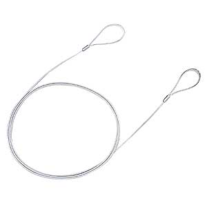 【15個セット】 サンワサプライ eセキュリティ ( ワイヤー、 1.5m 1.0mm ) SLE-6W パソコンロック ワイヤー 太さ1mm 長さ1m セキュリティ パソコン盗難防止 おまとめセット 送料無料